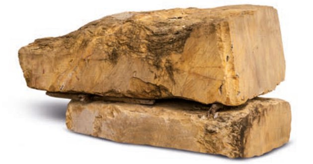 Bloc de pierre naturelle brute, pièce remarquable pour aménagement paysager.