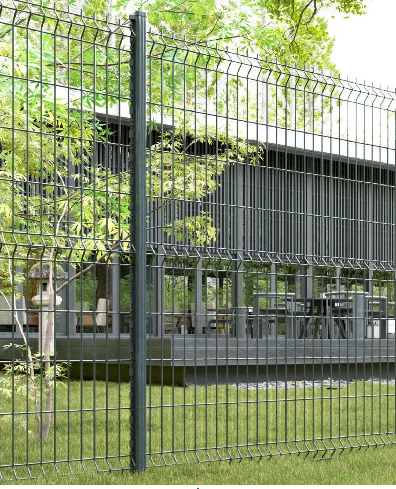 Panneau Haute Sécurité, vue rapprochée sur pointes de sécurité.